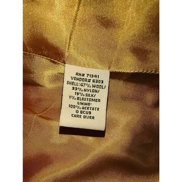 L.L.Bean women's wool silk-blend blazer muted green tweed vintage Size Small pet - Picture 13 of 13